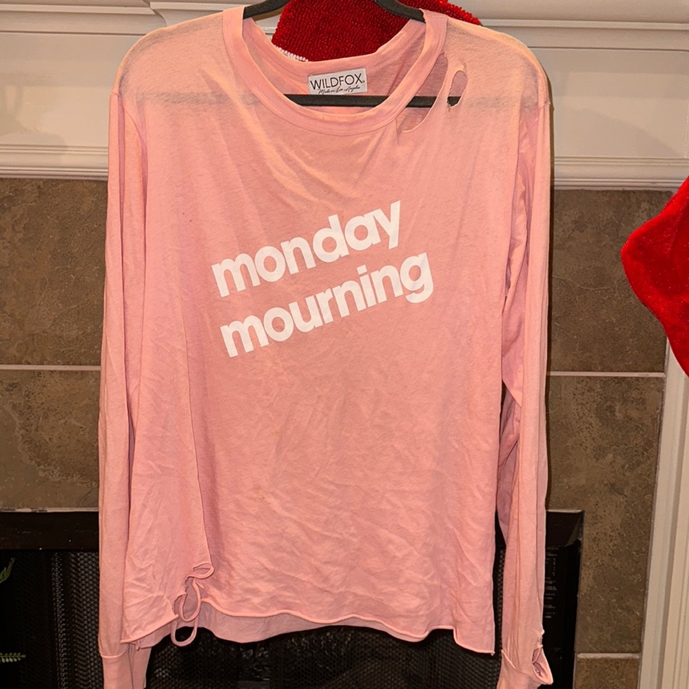 wild fox long sleeve top. monday mourning